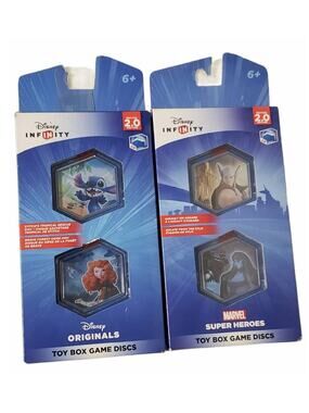 Disney Infinity Toy Box Game Discs 2.0 Marvel Super Heros & Disney Originals
